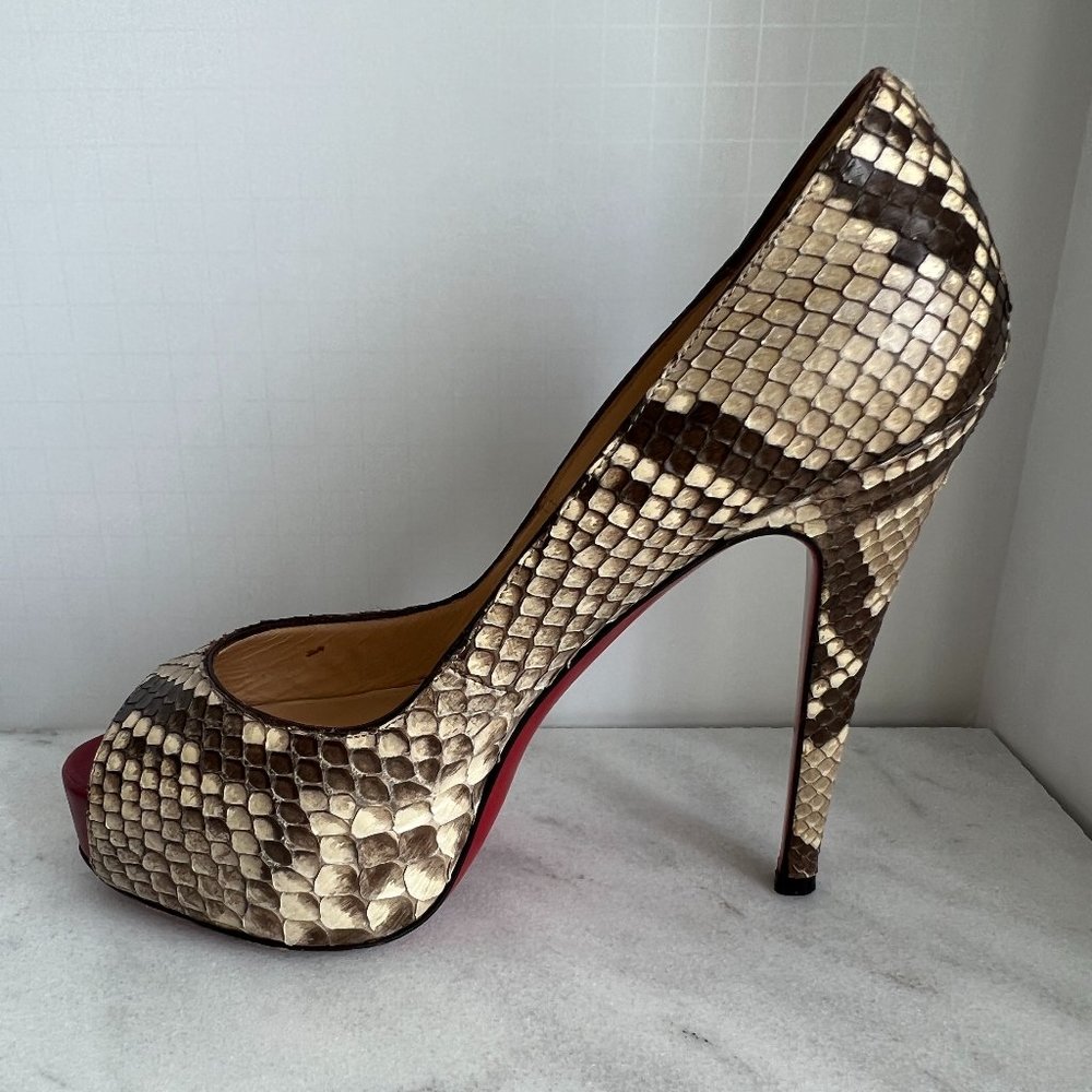 Christian Louboutin Multicolor Python Very Prive … - image 2